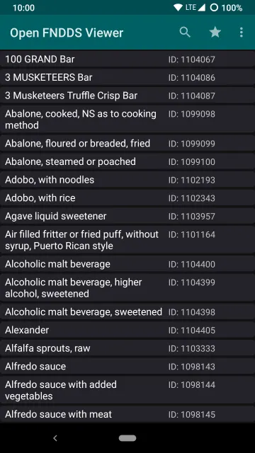 Open FNDDS Viewer screenshot 1