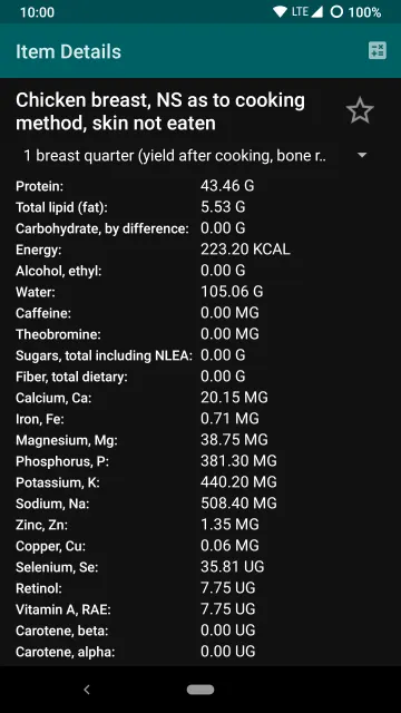Open FNDDS Viewer screenshot 3