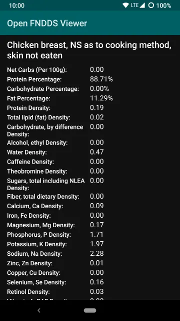 Open FNDDS Viewer screenshot 5