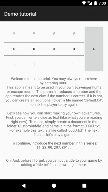 تطبيق Custom Riddle Generator [small, no ads] screenshot 1