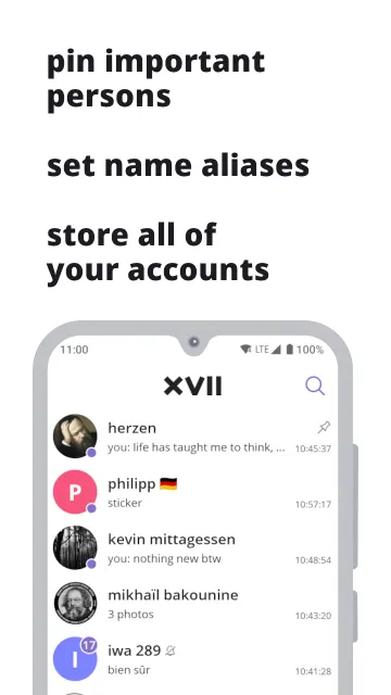 xvii messenger for vk screenshot 1