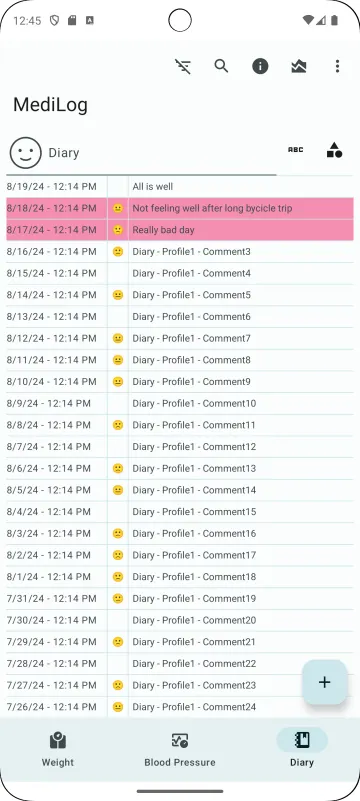 MediLog (Reproducible build) screenshot 5