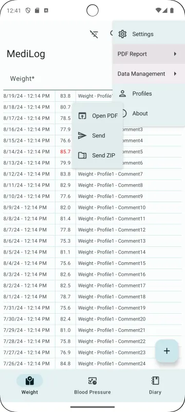 MediLog (Reproducible build) screenshot 8