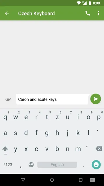 Czech Diacritic Keyboard screenshot 5