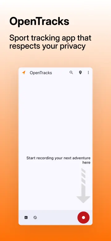 OpenTracks screenshot 1