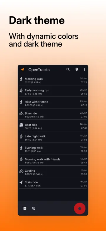 OpenTracks screenshot 6