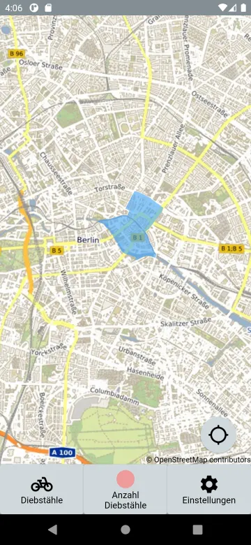 Fahrraddiebstahlwarnung screenshot 1