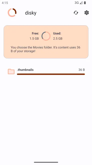 disky - Find your biggest diskspace thieves! screenshot 3