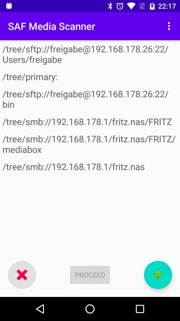 SAF Media Scanner screenshot 1