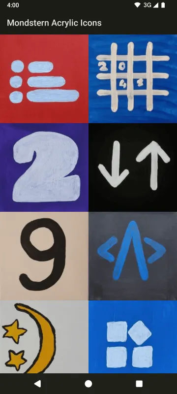 تطبيق Mondstern Acrylic Icons screenshot 1