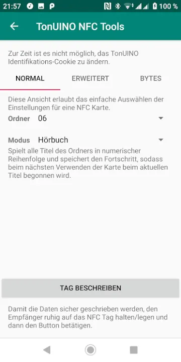 TonUINO NFC Tools screenshot 3