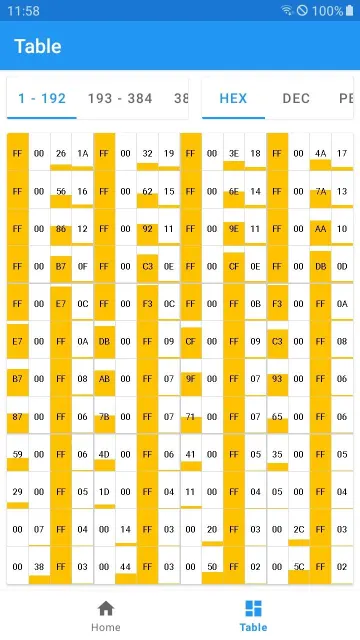 ArtNet Receiver screenshot 2