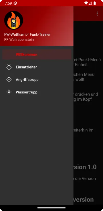 Fire Brigade Competition Radio Trainer (HFLÜ Hesse screenshot 1