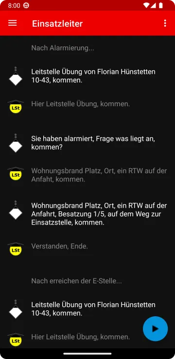 Fire Brigade Competition Radio Trainer (HFLÜ Hesse screenshot 2