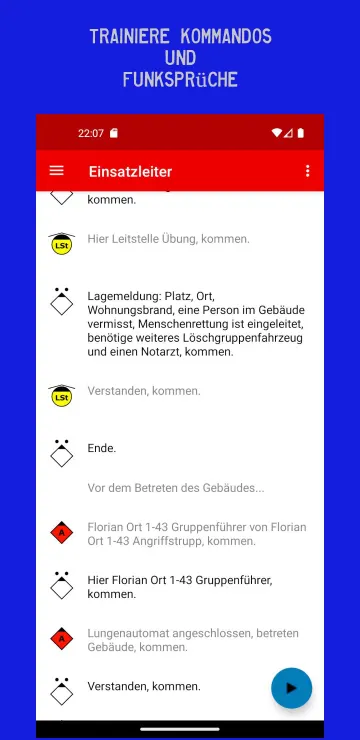 Fire Brigade Competition Radio Trainer (HFLÜ Hesse screenshot 6