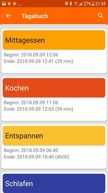Activity Diary screenshot 3