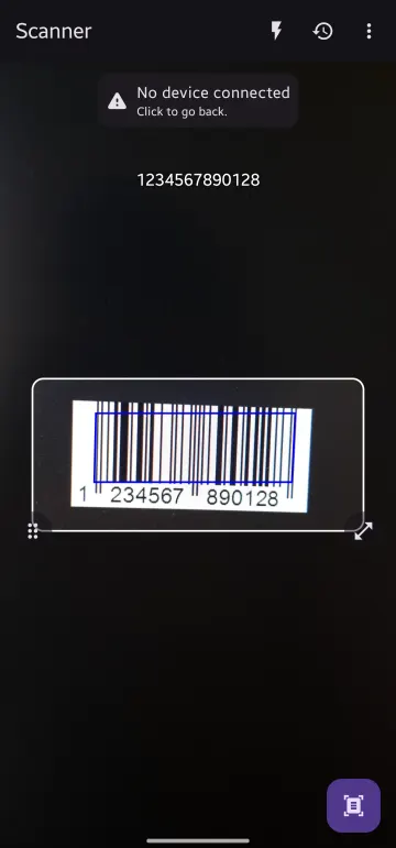 Bluetooth QR & Barcode to PC screenshot 2