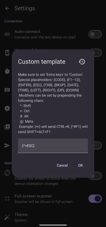 Bluetooth QR & Barcode to PC screenshot 5