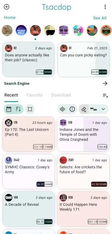 Tsacdop-Fork - Podcast Player screenshot 1