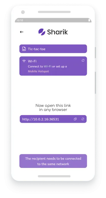Sharik - برنامج مشاركة الملفات عبر الواي فاي screenshot 2