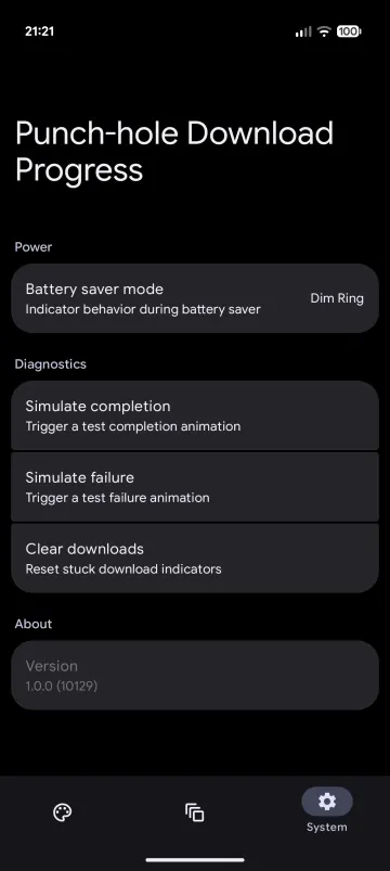 Punch-hole Download Progress screenshot 7