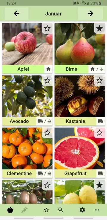 Seasonal Foods Calendar screenshot 1