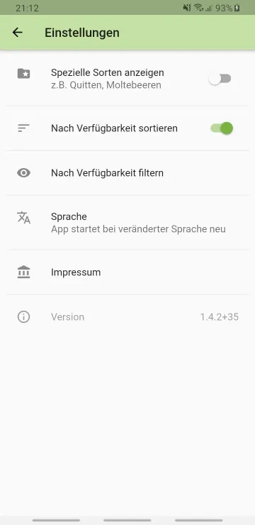 Seasonal Foods Calendar screenshot 5