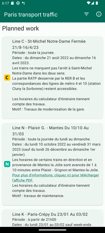 Paris Transport Traffic screenshot 2
