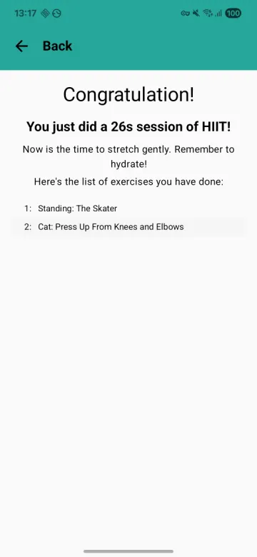 SimpleHIIT screenshot 6