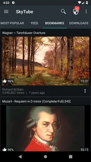 SkyTube Legacy screenshot 4