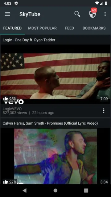 SkyTube screenshot 1