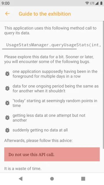 Museum of a broken API screenshot 5
