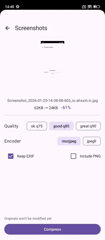 Image Compressor screenshot 1