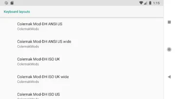 تطبيق Colemak Mod-DH Keyboard screenshot 3