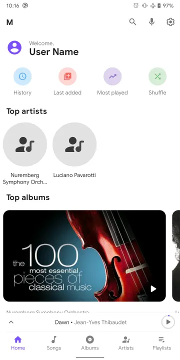 Metro - A music player for Android screenshot 2