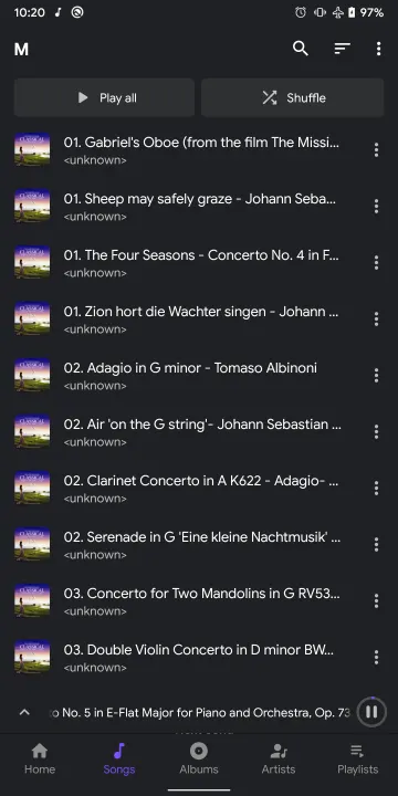 Metro - A music player for Android screenshot 8