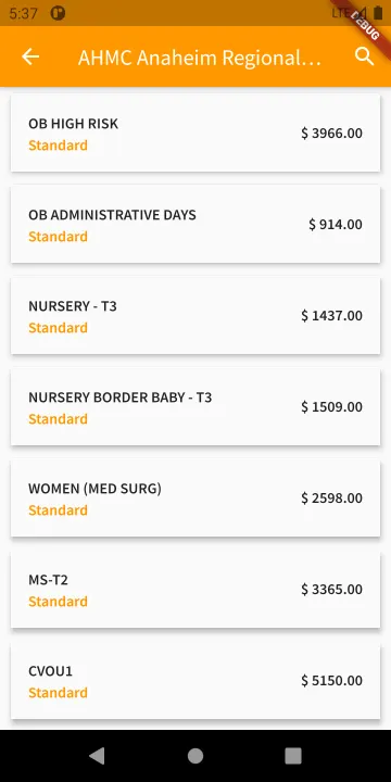 LibreHealth Cost Of Care Explorer screenshot 2