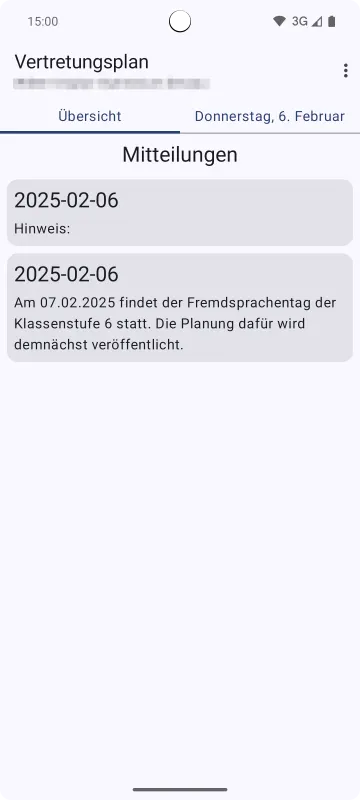 Vertretungsplan.io - free substitution plan App screenshot 1