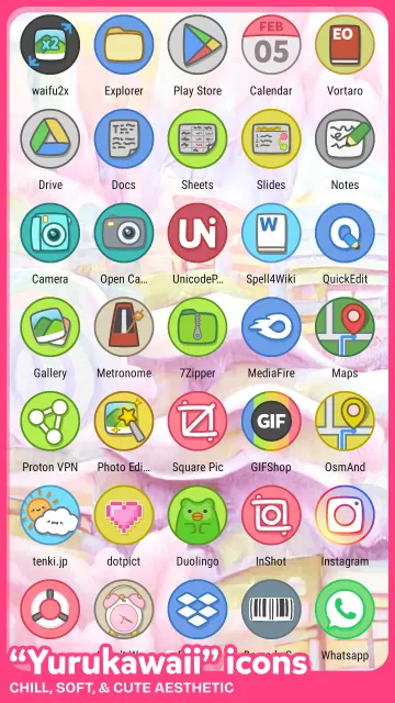 Dollphone Icon Pack APK डाउनलोड करें v1.1.4-hotfix2 | Icon Pack APK डाउन screenshot 1