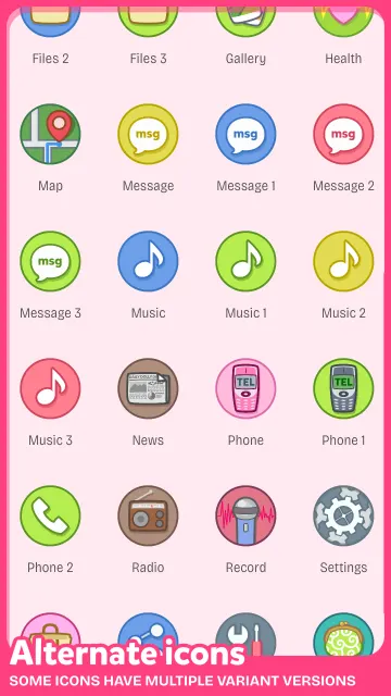 Dollphone Icon Pack APK डाउनलोड करें v1.1.4-hotfix2 | Icon Pack APK डाउन screenshot 3