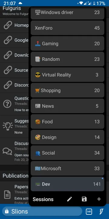 Fulguris Web Browser screenshot 1