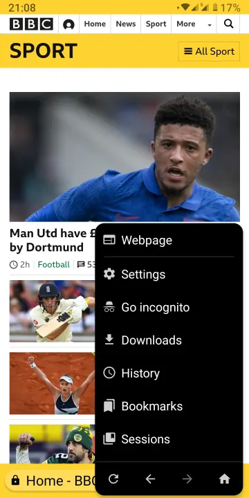 Fulguris Web Browser screenshot 2