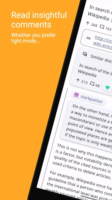 Glider for Hacker News screenshot 2