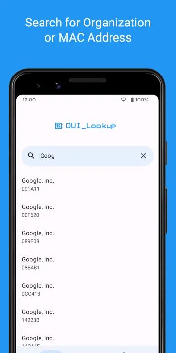 OUI Lookup and Database screenshot 1
