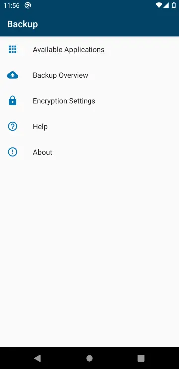 Backup (PFA) screenshot 1