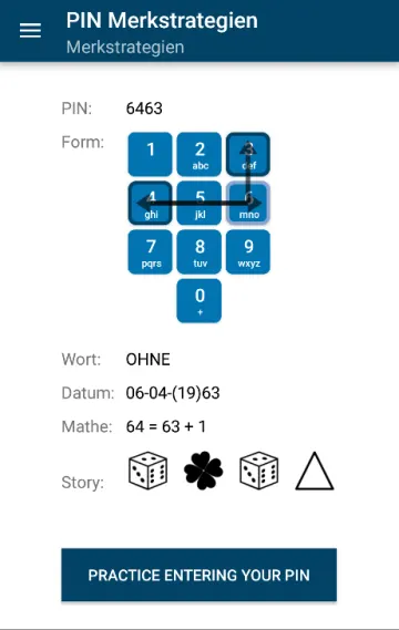PIN Mnemonic (Privacy Friendly) screenshot 1