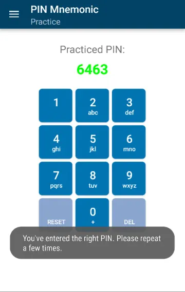 PIN Mnemonic (Privacy Friendly) screenshot 5