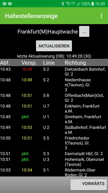 Haltestellenanzeige (Display Monitor) screenshot 3
