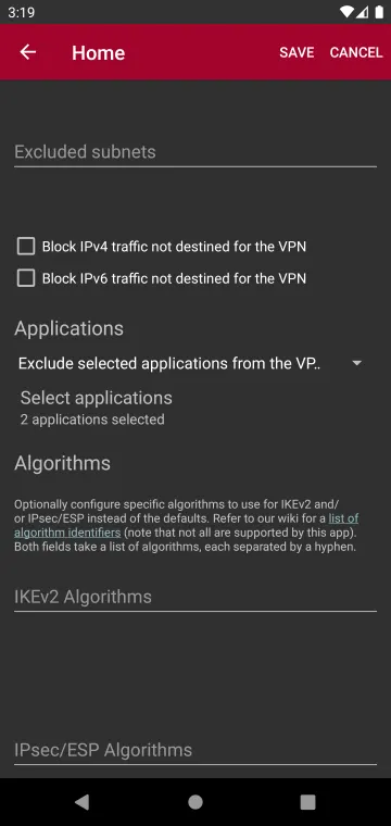 strongSwan VPN Client screenshot 6
