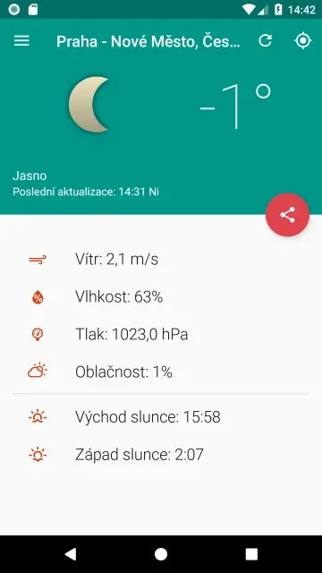 Your local weather screenshot 2